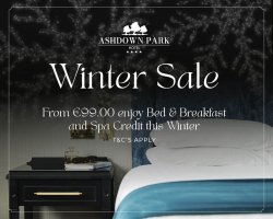 Overnight B&B, €20 spa credit per room & late checkout 1pm from €99.00 per room 