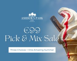 Three options = one amazing Summer Getaway from €99.00 per room midweek or €99.00pps at the weekend! 